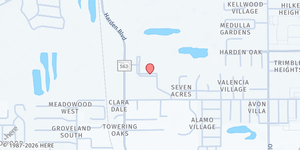 Map showing St. Paul Lutheran at 4450 Harden Blvd, Lakeland, FL