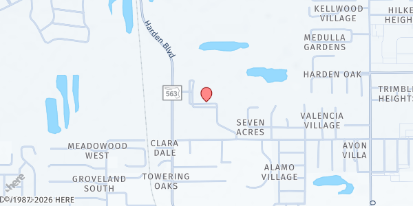 Map showing St. Paul Lutheran (Moving Hope) at 4450 Harden Blvd., Lakeland, FL