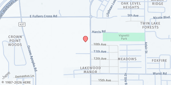 Map showing Iglesia De Dios Una Iglesia Para Todos Las Naciones at 1534 N. Lakewood Ave, Lakewood, FL