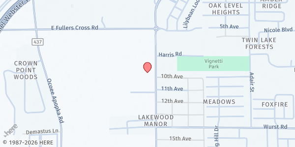 Map showing Una Iglesia Para Todas Las Naciones at 1534 N. Lakewood Ave, Lakewood, FL