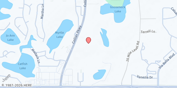 Map showing St. Vincent de Paul at Our Lady of the Rosary at 2348 Collier Parkway, Land O' Lakes, FL