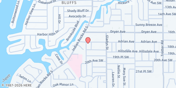 Map showing Beacon Street Ministries at 3470 Adrian Avenue, Largo, FL