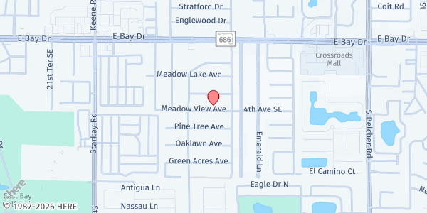 Map showing Victor Newman Ministries at 3093 Meadow View Ave, Largo, FL