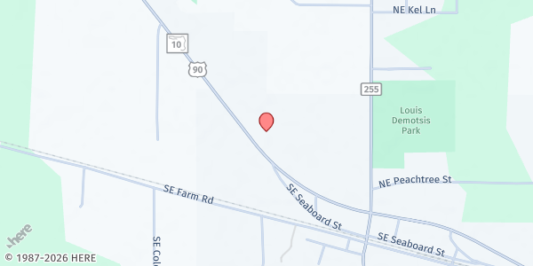 Map showing Lee Public Library at 7783 E US Hwy 90, Lee, FL