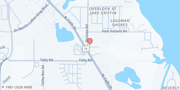 Map showing Tru Alliance Inc - Distribution Site at 3702 Picciola Road, Leesburg, FL