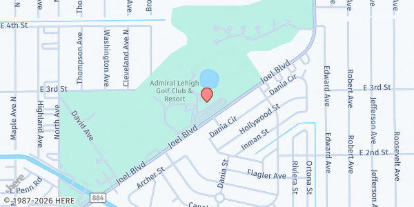Map showing Cedam at 235 Joel Blvd, Lehigh Acres, FL