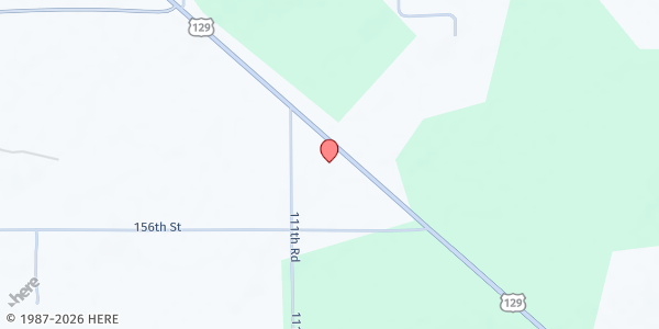 Map showing Christ Central Ministries at 15445 US-129, Live Oak, FL