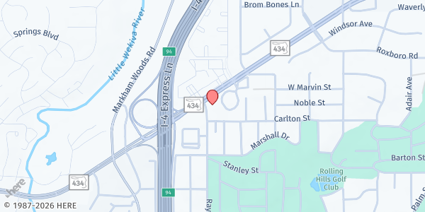 Map showing Harvest of Hope at 1890 W. State Rd. 434, Longwood, FL