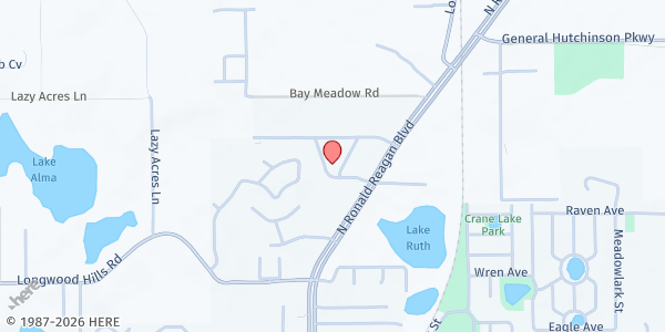 Map showing Seniors Intervention Group at 1607 Cherrywood Ln., Longwood, FL