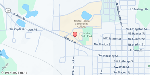 Map showing Mobile Distribution @ Madison Ag Center at 182 College Loop, Madison, FL