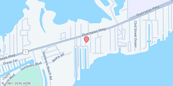 Map showing Monroe County Social Services - Marathon at 490 63rd St., Marathon, FL