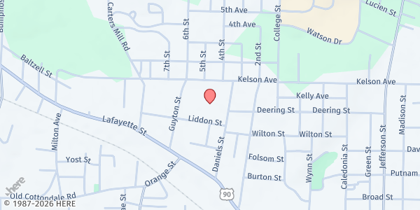 Map showing Elder Care Services - Marianna at 2979 Daniels St., Marianna, FL