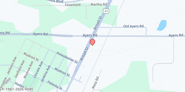 Map showing Holy Trinity Lutheran at 1214 Broad St, Masaryktown, FL