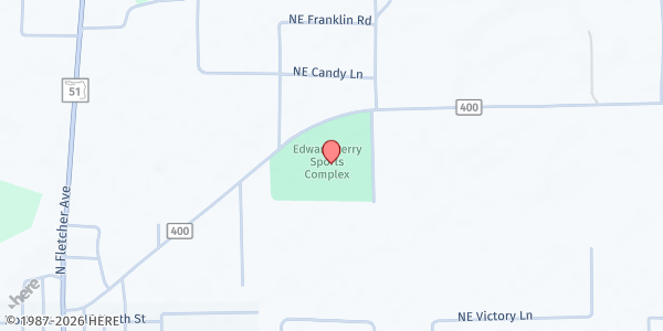 Map showing Edward Perry Sports Complex at Edward Perry Sports Complex, Mayo, FL