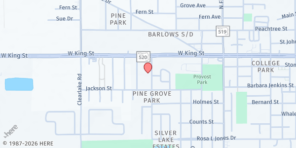 Map showing Sharing Center of Central Brevard at 113 Aurora Street, Melbourne, FL