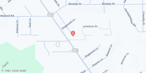 Map showing Evangel Temple Assembly of God at 5040 Co. Rd. 218, Middleburg, FL