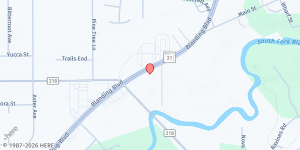 Map showing First Baptist Church of Middleburg at 2645 Blanding Boulevard, Middleburg, FL
