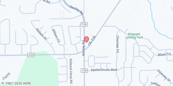 Map showing Resurrection Christian Life Center at 3114 County Rd. 220, Middleburg, FL