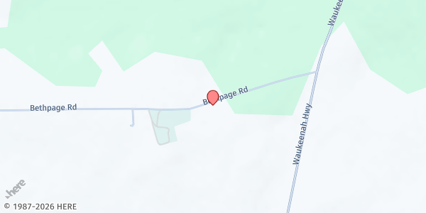 Map showing Beth Page Missionary Baptist Church at 379 Bethpage Rd, Monticello, FL