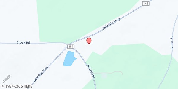 Map showing New Bethel AME Church at 6496 Ashville Highway, Monticello, FL