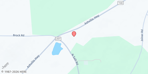 Map showing New Bethel AME Church at 6496 Ashville Highway, Monticello, FL