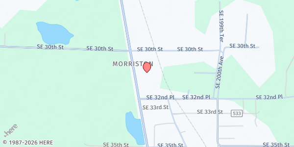 Map showing Love Levy at 3141 US-41, Morriston, FL