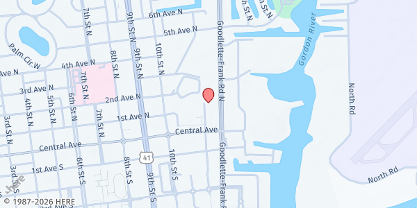 Map showing Family Health Centers-LaBelle at 102 12th St N, NAPLES, FL