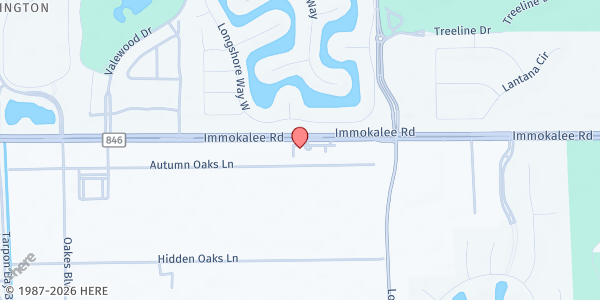 Map showing FEED THY NEIGHBOR at 7070 IMMOKALEE RD, Naples, FL
