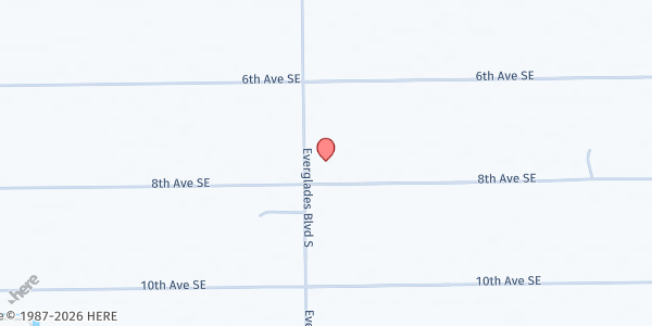 Map showing First Christian Church / South Brown County Ministerial Alliance Food Pantry at First Christian Church / South Brown County Ministerial Alliance Food Pantry, Naples, FL