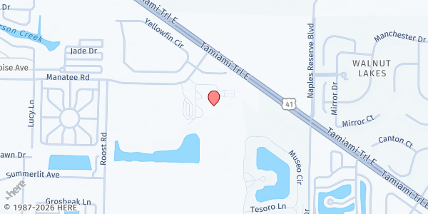 Map showing Manatee Middle School at 1920 Manatee Rd, Naples, FL