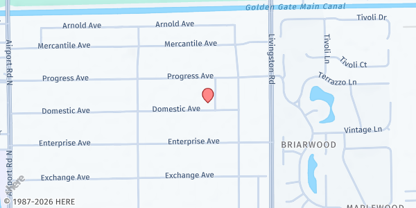 Map showing ST. MATTHEW'S HOUSE at 4535 Domestic Avenue, NAPLES, FL