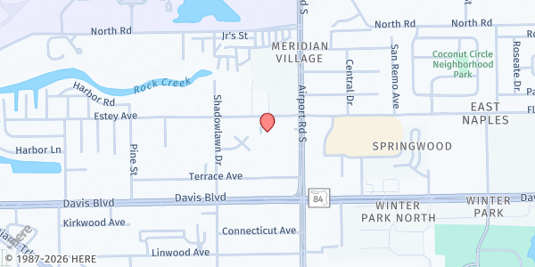 Map showing The Salvation Army - Naples at 3180 Estey Ave., Naples, FL