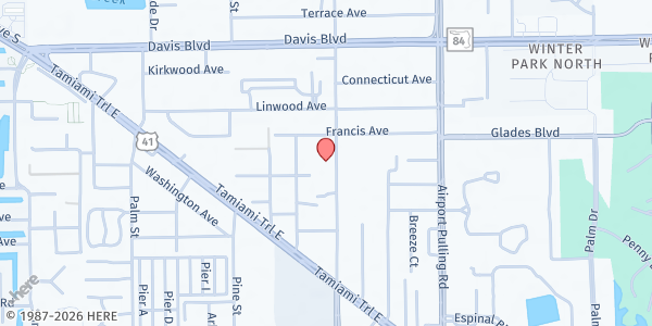 Map showing Tree of Life Church at 2132 Shadowlawn Dr., Naples, FL