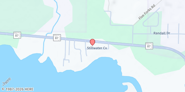 Map showing Billory Baptist Church at 8162 Stillwater Cove, Navarre, FL