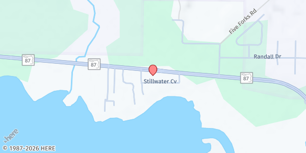 Map showing Billory Baptist Church at 8162 Stillwater Cove, Navarre, FL