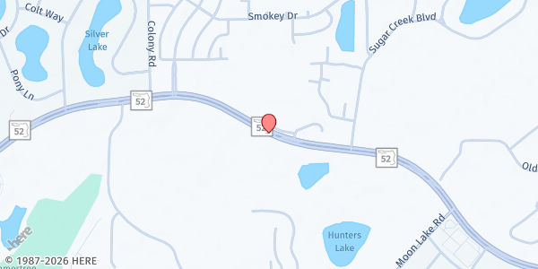 Map showing CVS Pharmacy - New Port Richey at 10925 State Road 52, New Port Richey, FL