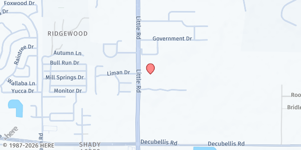 Map showing Early Learning Coalition of Pasco - New Port Richey at 7334 Little Road, New Port Richey, FL