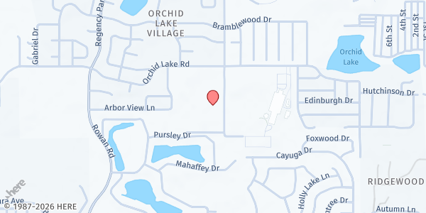 Map showing Marchman Technical College at 7825 Campus Drive, New Port Richey, FL