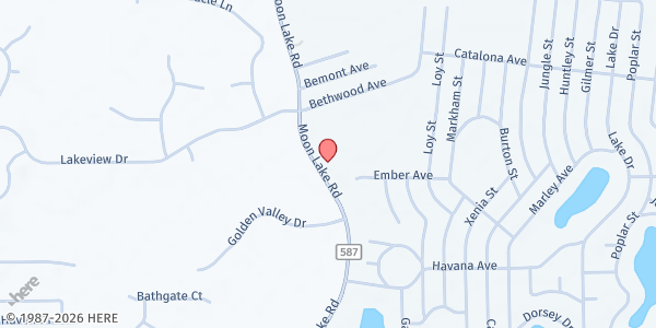 Map showing The Volunteer Way – Moon Lake Mission at 10008 Moon Lake Road, New Port Richey, FL