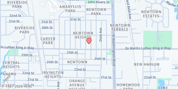 Map showing Bee Learning Center at 2731 North Links Avenue, Newtown, FL