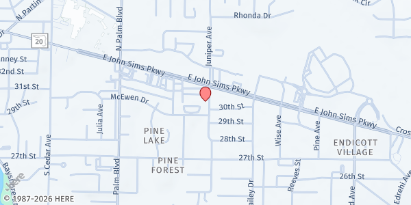 Map showing Sharing & Caring of Niceville at 104 Bullock Blvd., Niceville, FL