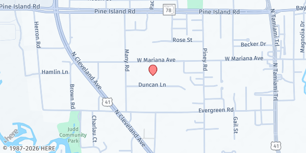 Map showing HATTON ROGERS at , North Fort Myers, FL