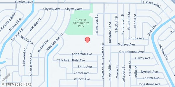 Map showing Atwater Elementary School at 4701 Huntsville Ave., North Port, FL