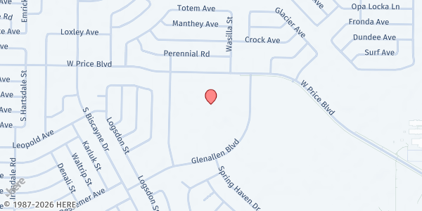 Map showing Glenallen Elementary at 7050 Glenallen Blvd, North Port, FL