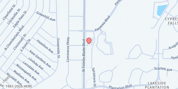 Map showing Imagine Schools North Port – Upper Campus at 2757 Sycamore Street, North Port, FL