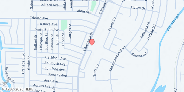 Map showing North Port Seventh-Day Adventist Church at 4330 S. Biscayne Dr., North Port, FL