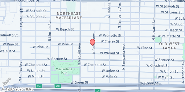 Map showing St. Joseph's SVDP at 3012 West Cherry Street, Northeast MacFarlane, FL