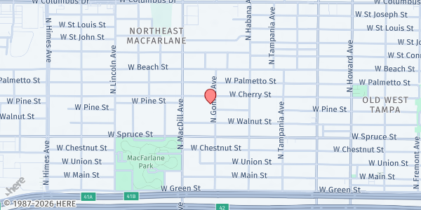 Map showing St. Joseph's SVDP - Northeast MacFarlane at 3012 West Cherry Street, Northeast MacFarlane, FL