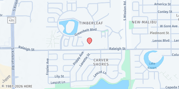 Map showing 4C Ivey Lane at 5151 Raleigh Street, Suite C, Orlando, FL