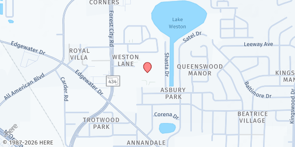 Map showing 4C Lake Weston at 5500 Milan Dr., Orlando, FL